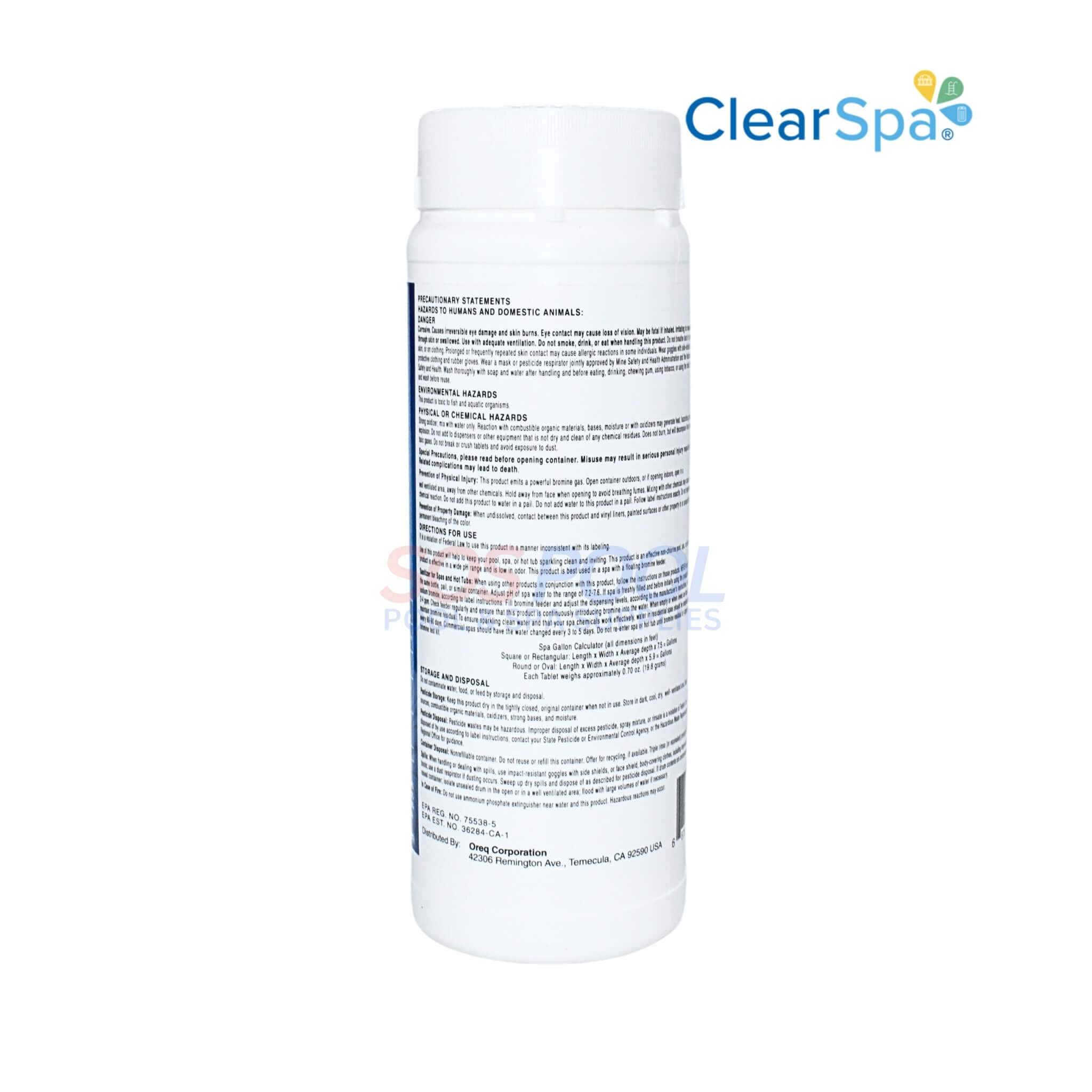 Clear Spa outlet Bromo Bright Tablets