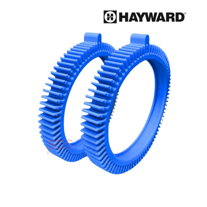 Hayward Replacement Front Tires with Super Humps for Hayward Poolvergnuegen Aquanaut The PoolCleaner | 2-Pack | Blue | 896584000-143