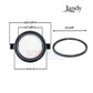 Jandy Zodiac Lid with Locking Ring and Seal Replacement Kit | Stealth SHPF/SHPM Locking Ring and Lid with O-Ring | R0445800