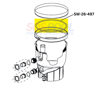 Pentair FNS Plus Filter Tank O-Ring | 39010200 | O-497 | SW-26-497