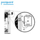 Poolguard Pool Door Alarm | Immediate Pool Door Alarm | White | DAPT-2