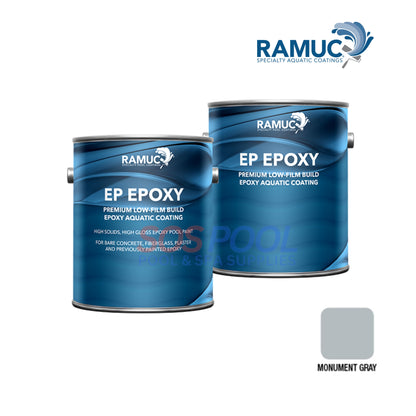 RAMUC EP Epoxy High Gloss Epoxy Pool Paint | 1.25 Gallons | Monument Gray | 908136201